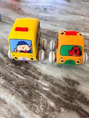Melissa & Doug - Pull-Back Vehicles | 2 Rolling Soft-to-Touch Cars and Truck